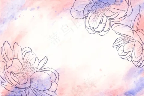 粉彩元素背景概念 粉彩元素背景概念