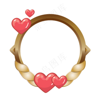 七夕金属感边框