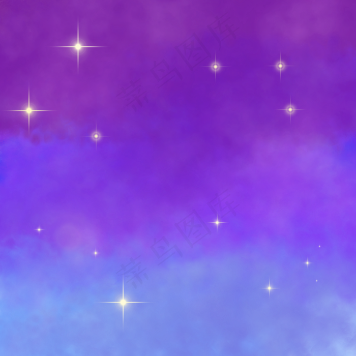 紫色天空海报背景七夕情人节