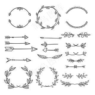 手绘装饰元素集