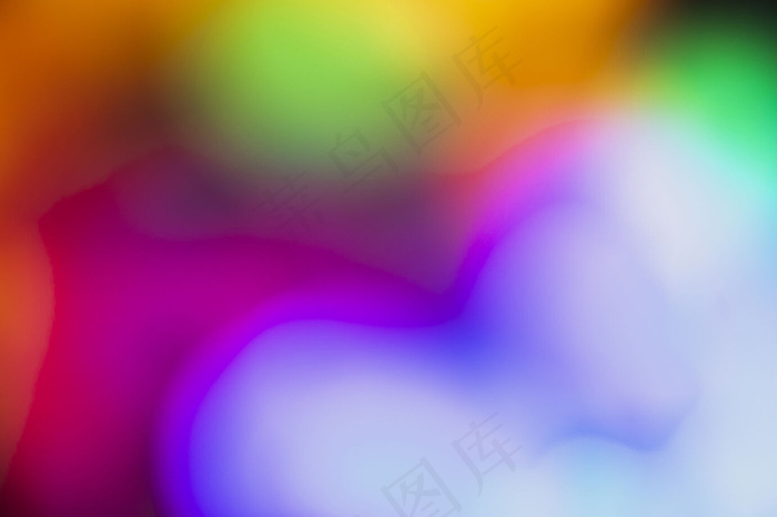 失焦彩色波基霓虹灯