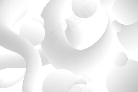 抽象线条和大圆点白色背景