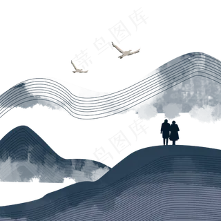 重阳节山顶赏菊花