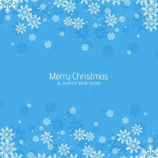 抽象圣诞祝福蓝色背景