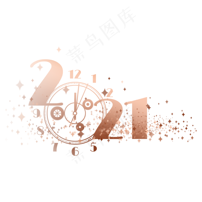 2021碎裂时钟(2299X2299(DPI:300))psd模版下载