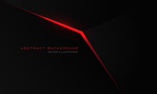 抽象红光箭头黑色金属与空白空间设计现代豪华未来主义技术背景。