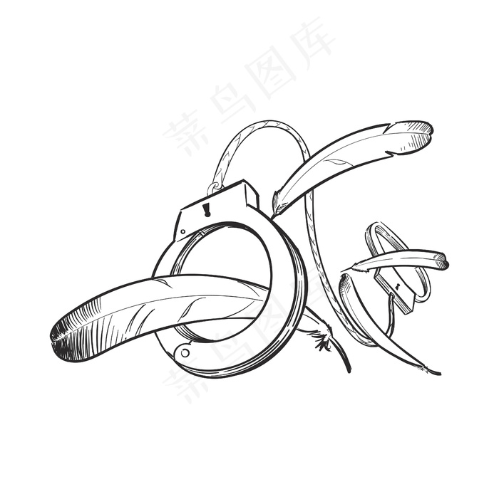 正义概念手绘插图