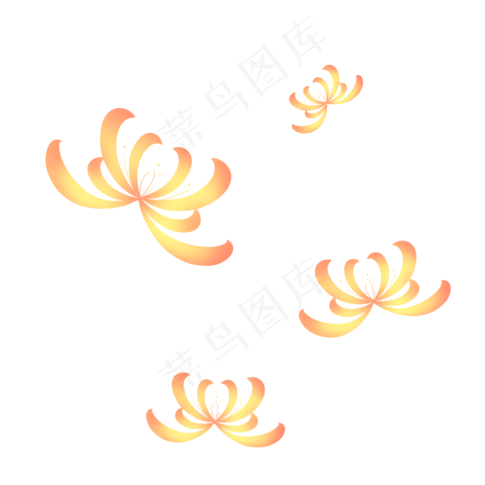 淡黄色雅致秋天菊花(2000X2000(DPI:300))psd模版下载