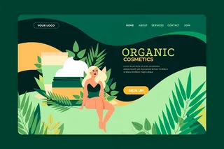 自然化妆品登录页设计