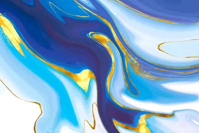 金箔水彩画背景eps,ai矢量模版下载