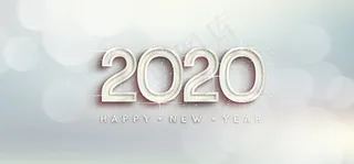 银墙纸新年2020
