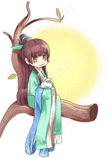 中秋节嫦娥玉兔形象 中秋节嫦娥玉兔形象