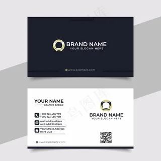 创意名片现代专业名片矢量设计