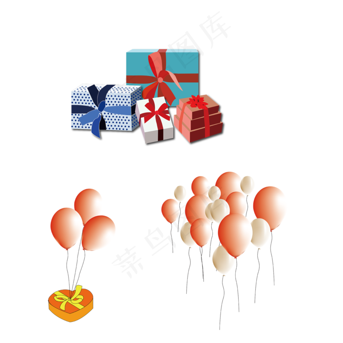 七夕情人节礼物气球浪漫简约