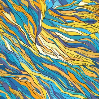 矢量色抽象手绘无缝图案。自然主题。纺织品、纸张、背景的可瓷砖背景。