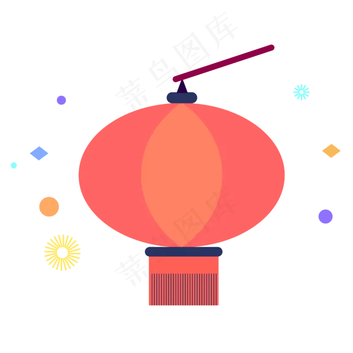 庆祝灯笼(4267*4267px 300 dpi )ai矢量模版下载
