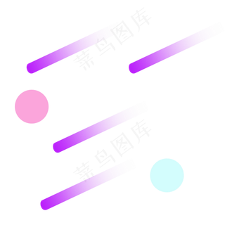 电商渐变彩条元素