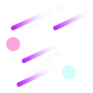 电商渐变彩条元素