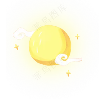 七夕节卡通手绘月亮