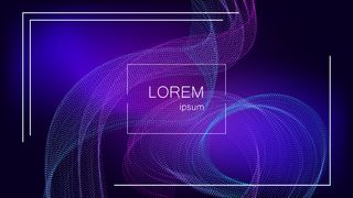 粒子点是波浪背景。