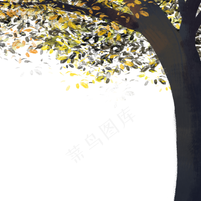 秋天大树(2000X2000(DPI:300))psd模版下载