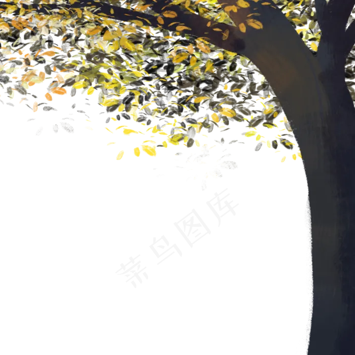 秋天大树(2000X2000(DPI:300))psd模版下载