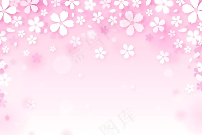 樱花渐变背景eps,ai矢量模版下载