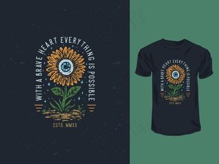 古董向日葵和全眼图