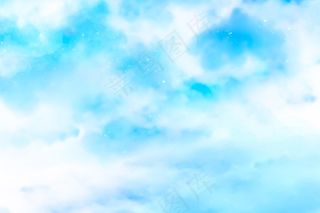 手绘水彩粉彩天空背景