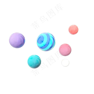 C4D双十一电商装饰彩球