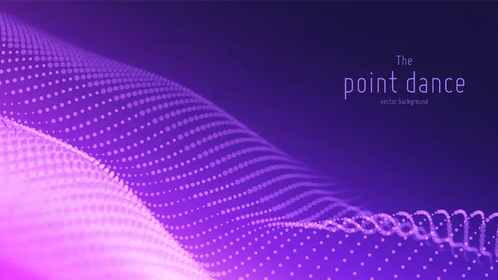 紫色粒子波，点阵，浅景深。技术数字背景eps,ai矢量模版下载