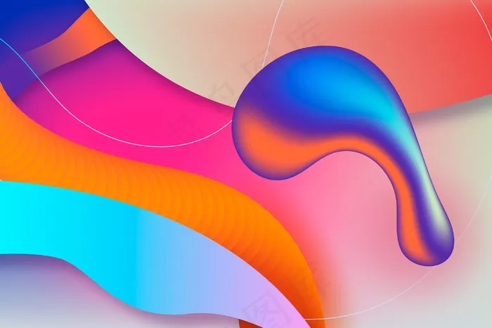抽象彩色背景eps,ai矢量模版下载