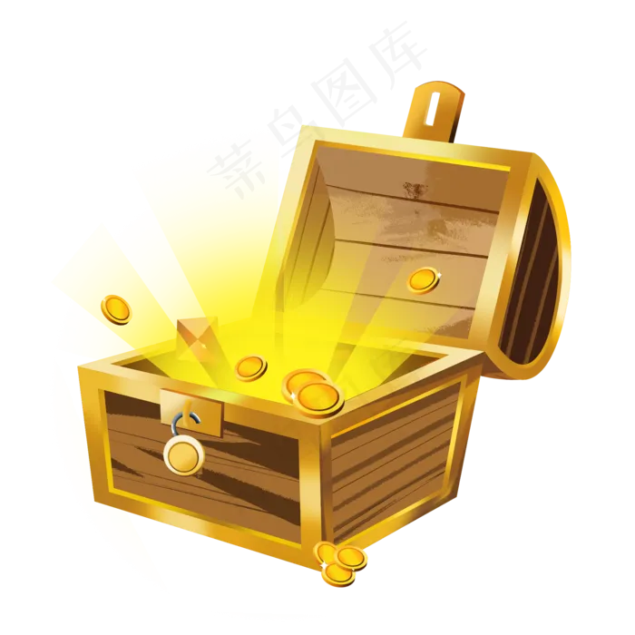 金币木箱宝箱(2000X2000(DPI:300))psd模版下载