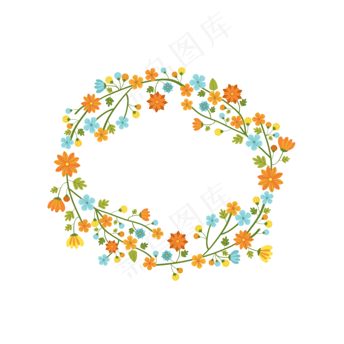 浪漫唯美立秋装饰边框