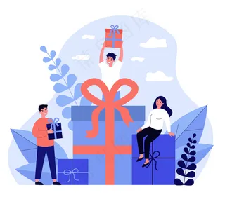 忠诚的顾客从商店得到礼物和奖金