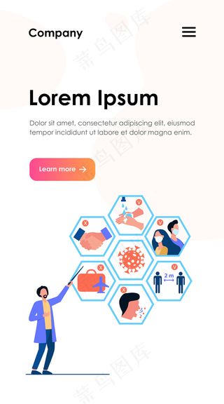 预防冠状病毒和流行病传播的医生提示