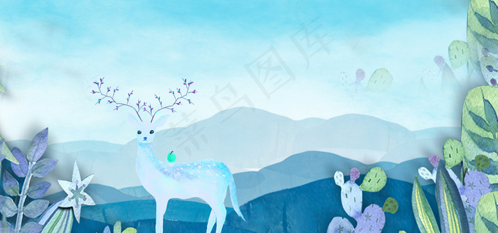 丛林精灵国庆出游季淘宝banner(1920*900px 	       )psd模版下载
