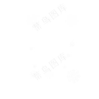 创意雪花飘浮元素