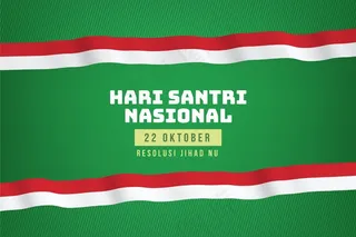 真实的桑特里背景与旗帜banner丝带