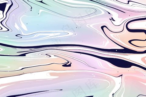 酸性大理石墙纸风格