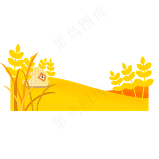 秋天丰收场景农作物