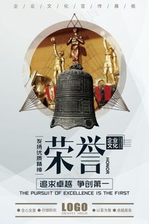 企业文化挂画  励志海报 诚信文明海报