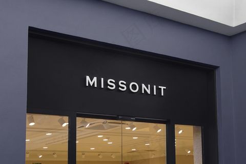 3d标志模型样机现代立面标志