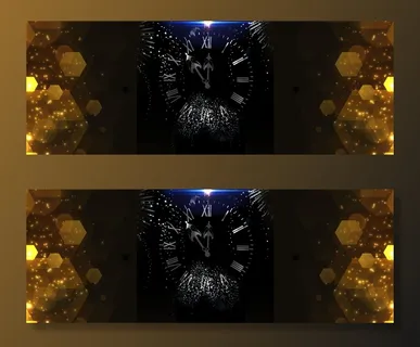 双十二倒计时黑色简约banner