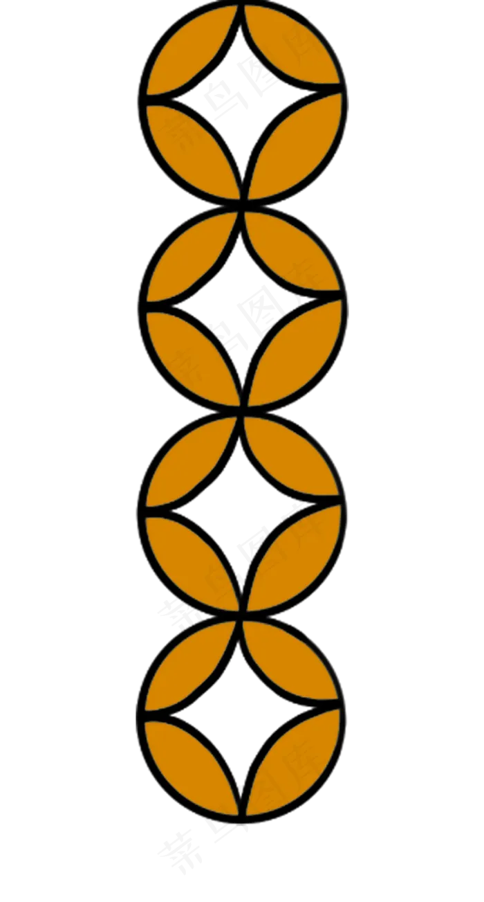 牛年国潮中国风铜钱(576X1212(DPI:300))psd模版下载
