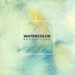 抽象的绿色水彩纹理背景。它是手绘的。