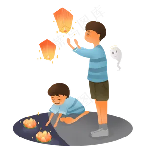 中元节河灯许愿