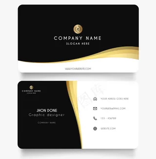 大气时尚创意名片设计模板