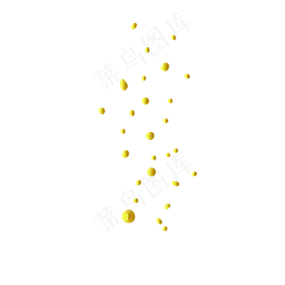 金色水滴漂浮液体中秋