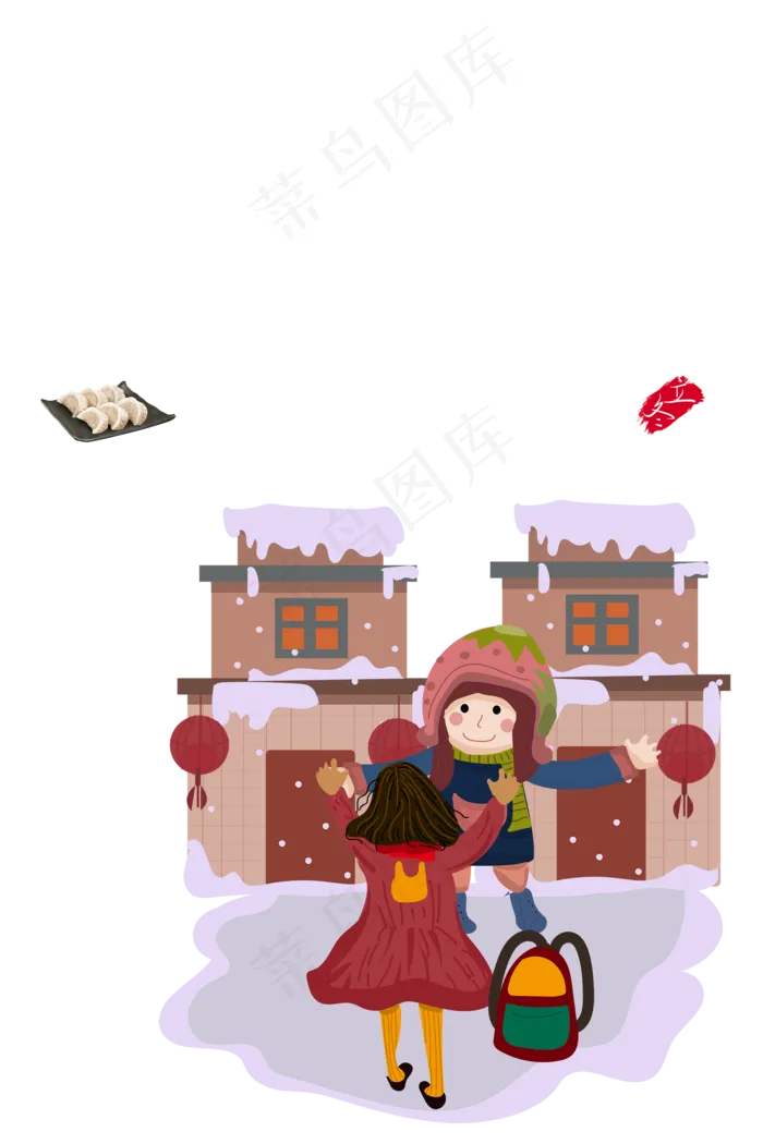 二十四节气-立冬(2000X3000(DPI:300))psd模版下载